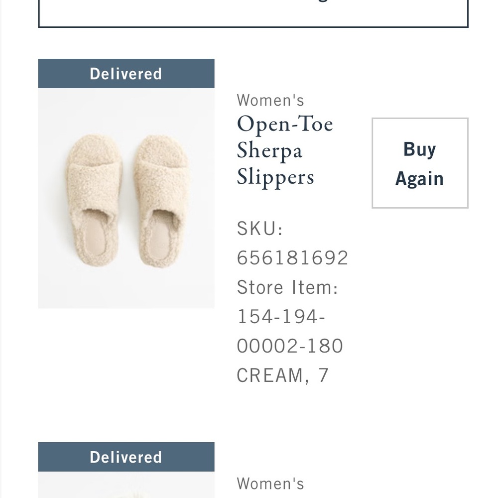 NWT Abercrombie Open Toe Sherpa Slippers